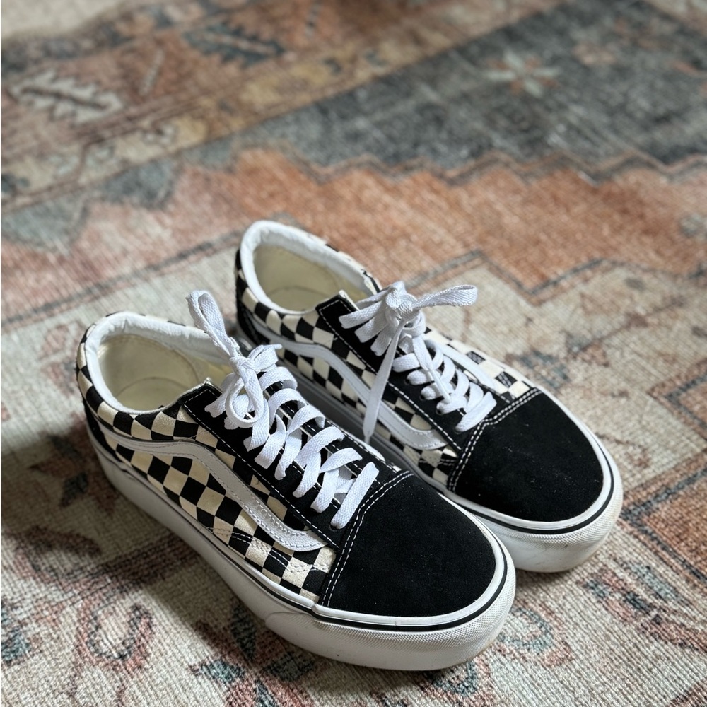 Vans Old Skool Platform Checkerboard